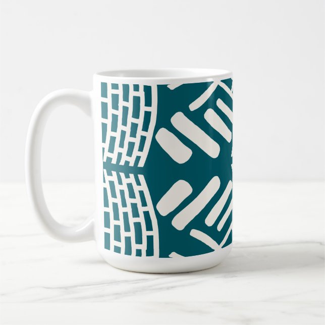 abstract doodle modern coffee mug (Left)