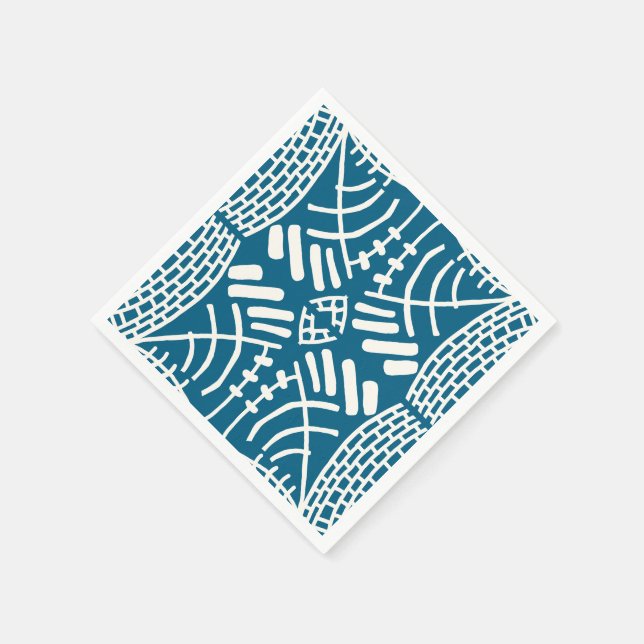 abstract doodle modern napkin (Corner)