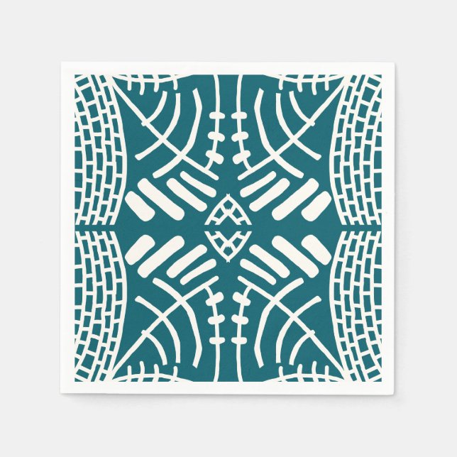 abstract doodle modern napkin (Front)