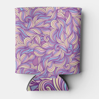 Abstract doodle waves: creative background. can cooler