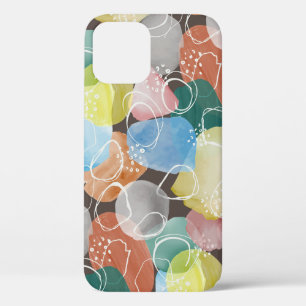 Abstract Doodles: Watercolor Minimalist Art iPhone 12 Case