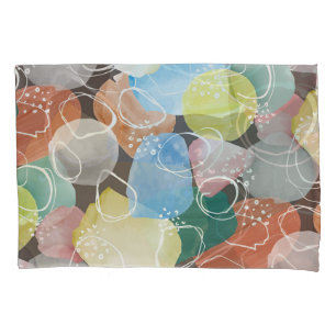 Abstract Doodles: Watercolor Minimalist Art Pillowcase