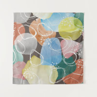 Abstract Doodles: Watercolor Minimalist Art