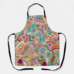 Abstract Doodling pattern Apron
