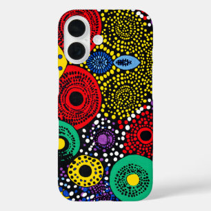 Abstract dot art 1 iPhone 16 case