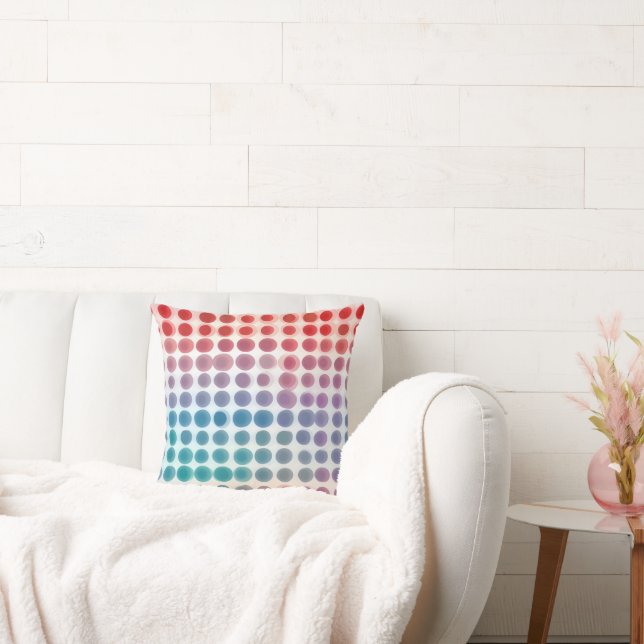 Abstract Dot Circle Colour Cushion (Couch)