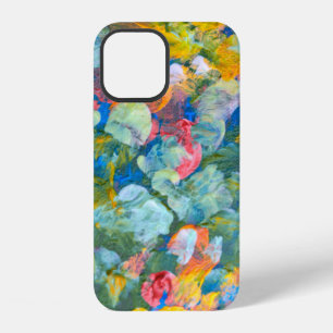 Abstract dot smear brush stroke acrylic and waterc iPhone 12 case