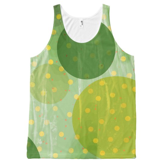 Abstract Dots Design All-Over Print Singlet