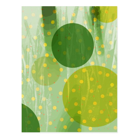 Abstract Dots Design Postcard