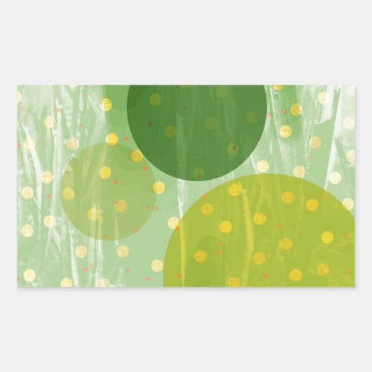 Abstract Dots Design Rectangular Sticker