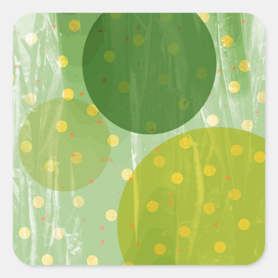 Abstract Dots Design Square Sticker