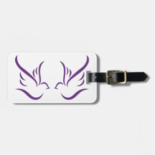Abstract Doves Luggage Tag