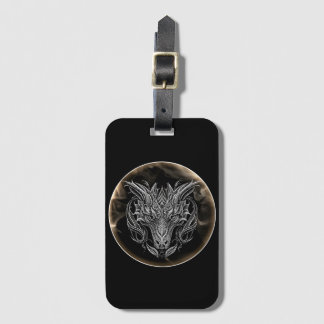 Abstract Dragon Head in Aesthetic Luggage Tag