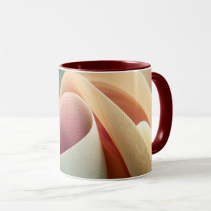 Abstract Drapery with Pastel Gradient Flow Mug