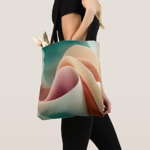 Abstract Drapery with Pastel Gradient Flow Tote Bag