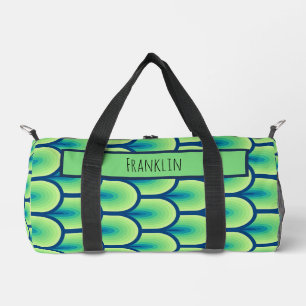 Abstract Drawing I Custom Name Duffle Bag