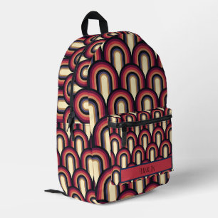Abstract Drawing I Custom Name Printed Backpack