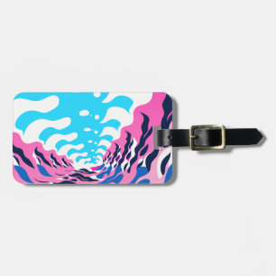 Abstract Dream Wave – Vibrant Surreal Flow Luggage Tag