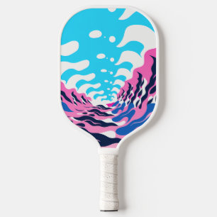 Abstract Dream Wave – Vibrant Surreal Flow Pickleball Paddle