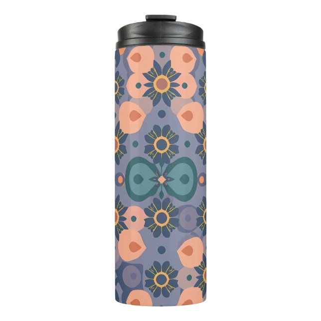 Abstract Dream Wave – Vibrant Surreal Flow Thermal Tumbler (Front)