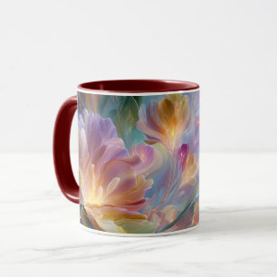 Abstract dreamy floral garden  mug