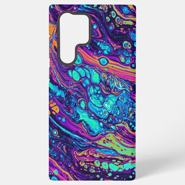 Abstract Drip Rainbow Samsung Case (Back)
