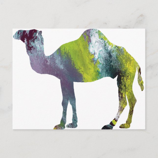 Abstract Dromedary silhouette Postcard (Front)
