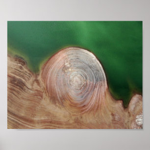 Abstract Drone Photography   Aerial Landscape Poster