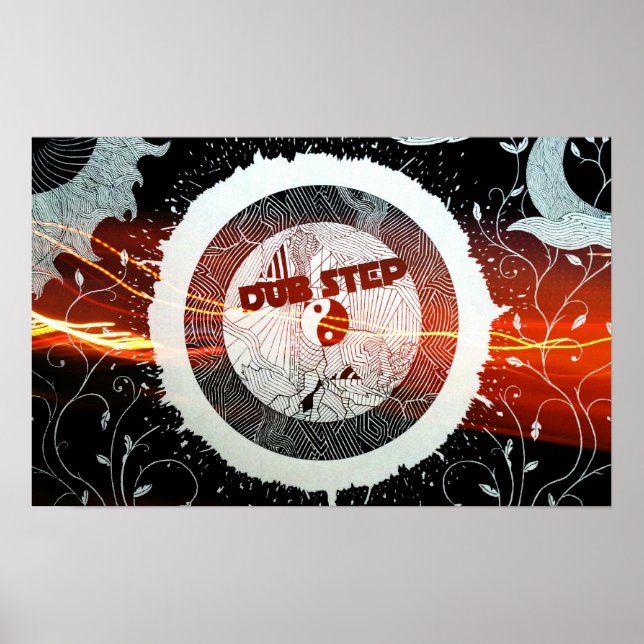 Abstract Dubstep Speaker stream Poster (Front)