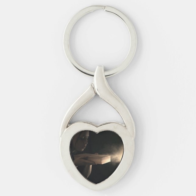 Abstract - Dusting Off Book Key Ring (Front)