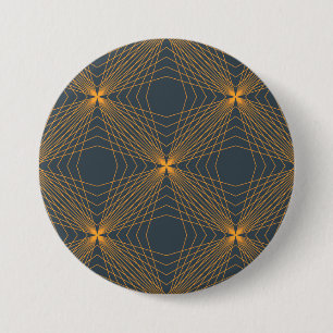 Abstract, dynamic cool lines in connection concept 7.5 cm round badge