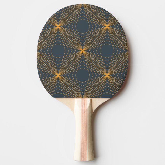 Abstract, dynamic cool lines in connection concept ping pong paddle (Front)