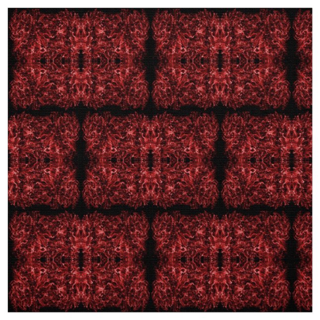 Abstract dynamic red pattern, fabric (Swatch)