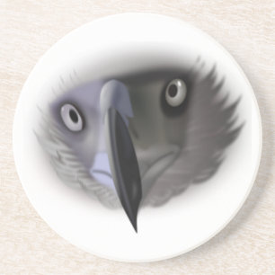 Abstract Eagle Face Sandstone Coaster
