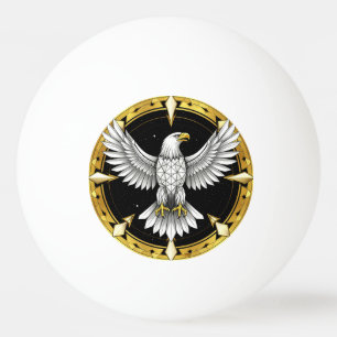 Abstract Eagle Spreading Wings Ping Pong Ball
