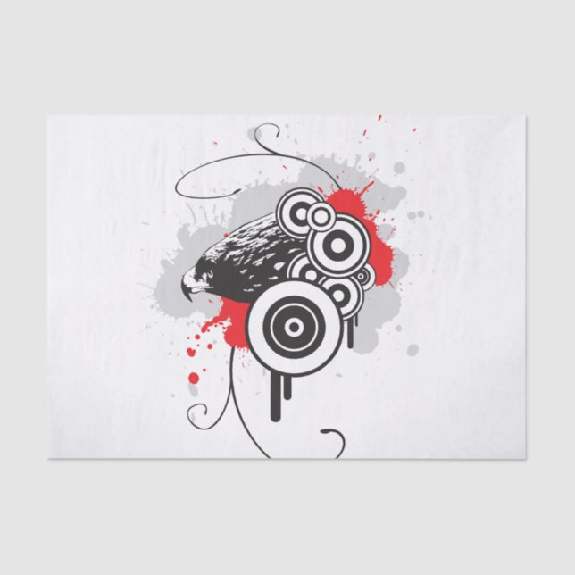 Abstract Eagle Tissue Paper (Front)