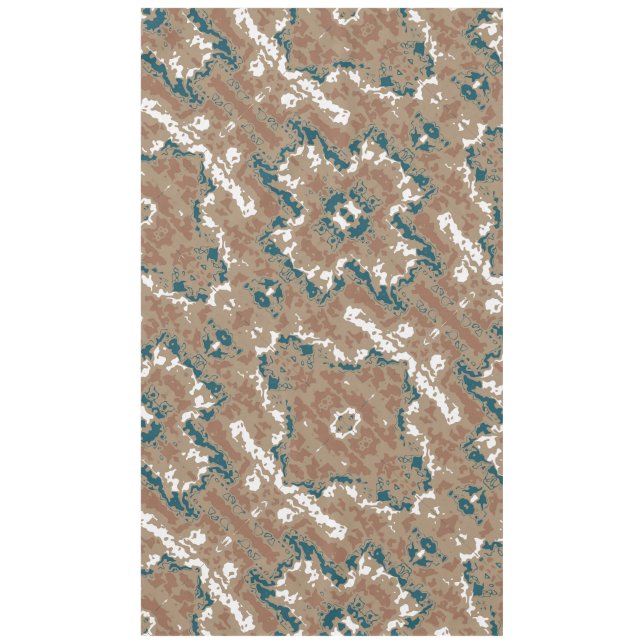 Abstract Earth Camouflage Brown Tablecloth (Front)