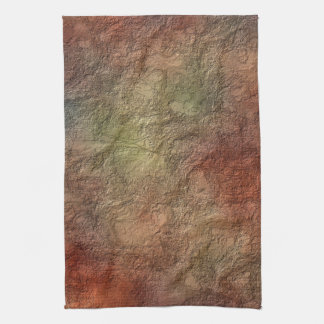 Abstract Earth Tone Colours Kitchen Towels