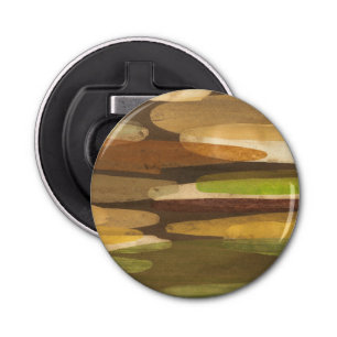 Abstract Earth Tone Landscape Bottle Opener