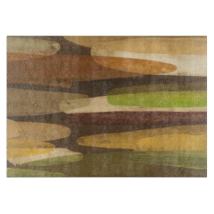 Abstract Earth Tone Landscape Cutting Board