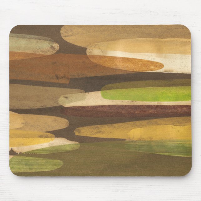 Abstract Earth Tone Landscape Mouse Pad (Front)