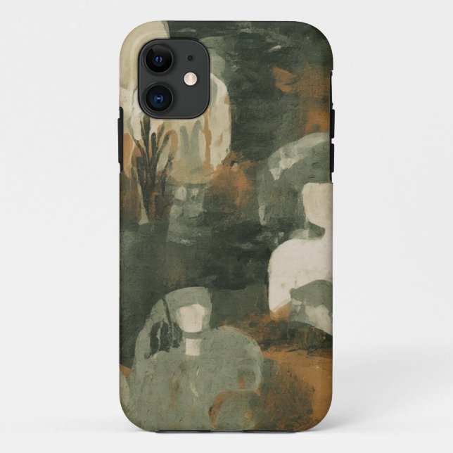 Abstract Earth-Tone Mobile Case  (Back)