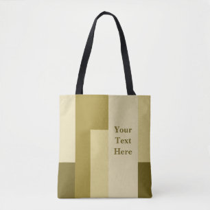 Abstract Earth Tone Rectangle patterns Tote Bag