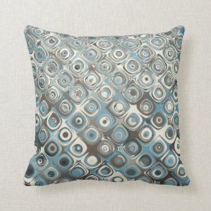 Abstract Earth Tones Pattern Cushion