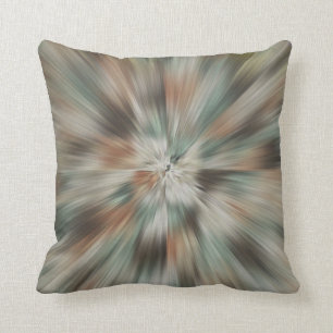 Abstract Earth Tones Tie Dye Cushion