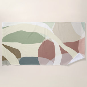 Abstract Earthiness Beach Towel