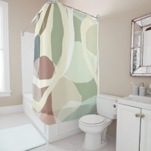 Abstract Earthiness Shower Curtain