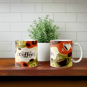 Abstract Earthy Coffee Mug Design