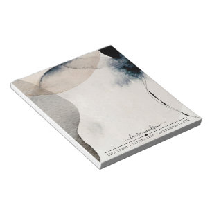 Abstract Earthy Watercolor Shapes Life Coach  Notepad