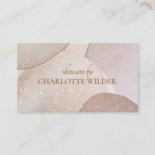 Abstract Earthy Watercolor Skincare Business Card